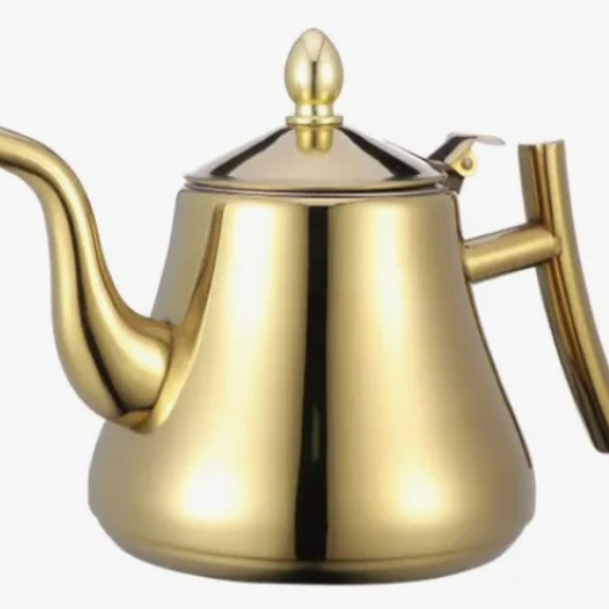 GENERICO - Tetera De Acero Inoxidable Dorado De 1 Lt
