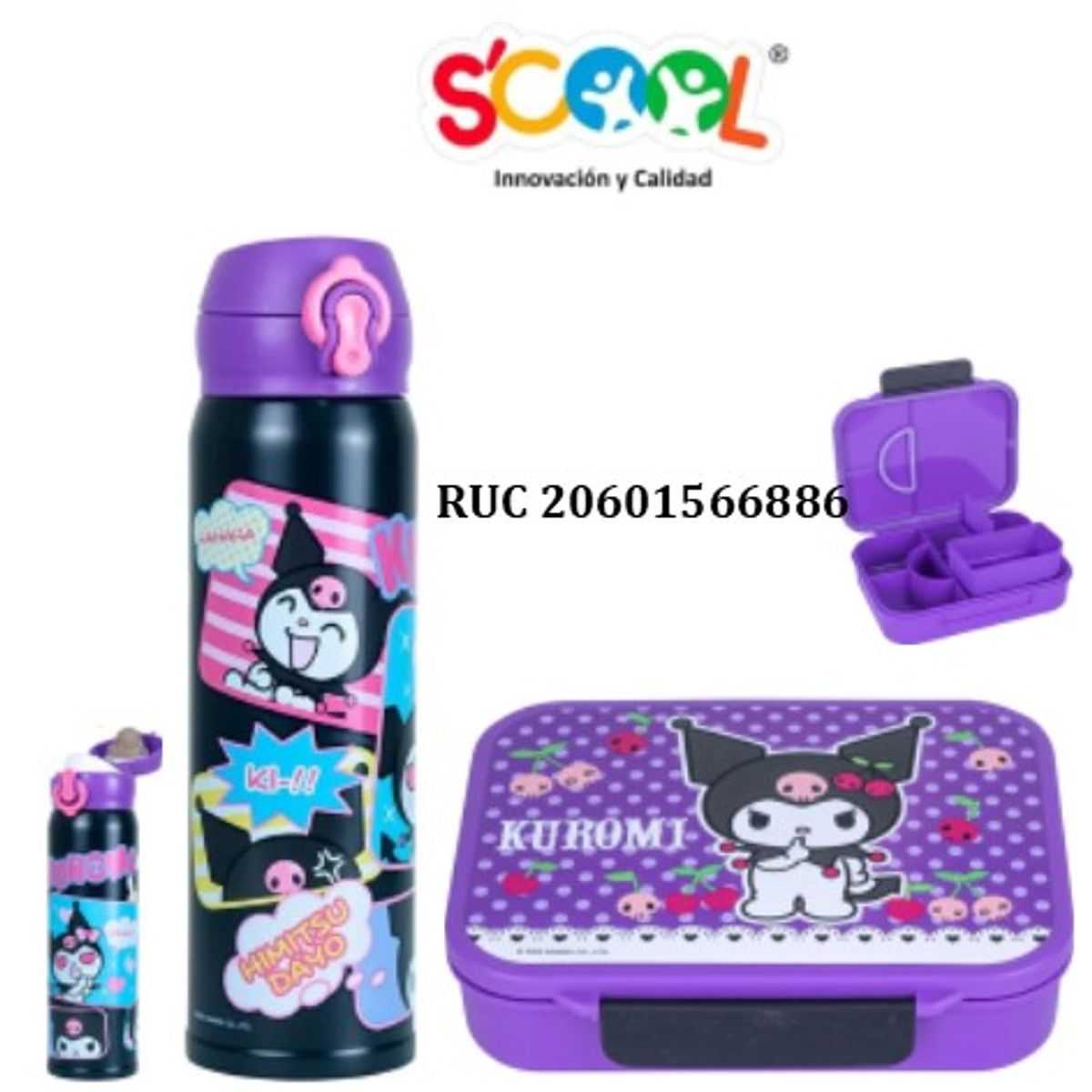SCOOL - SET MENAJE SCOOL KUROMI