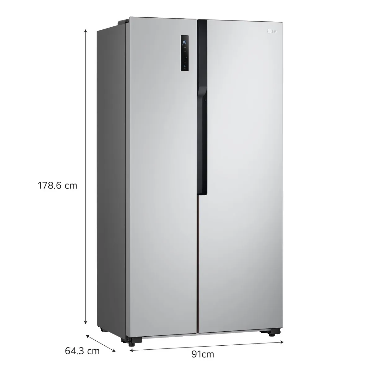 LG - Refrigeradora LG Side by Side 2 Puertas 509 Litros LS51BPP