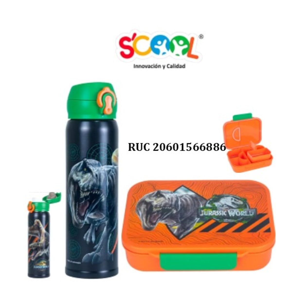 SCOOL - SET MENAJE SCOOL JURASSIC RENACE