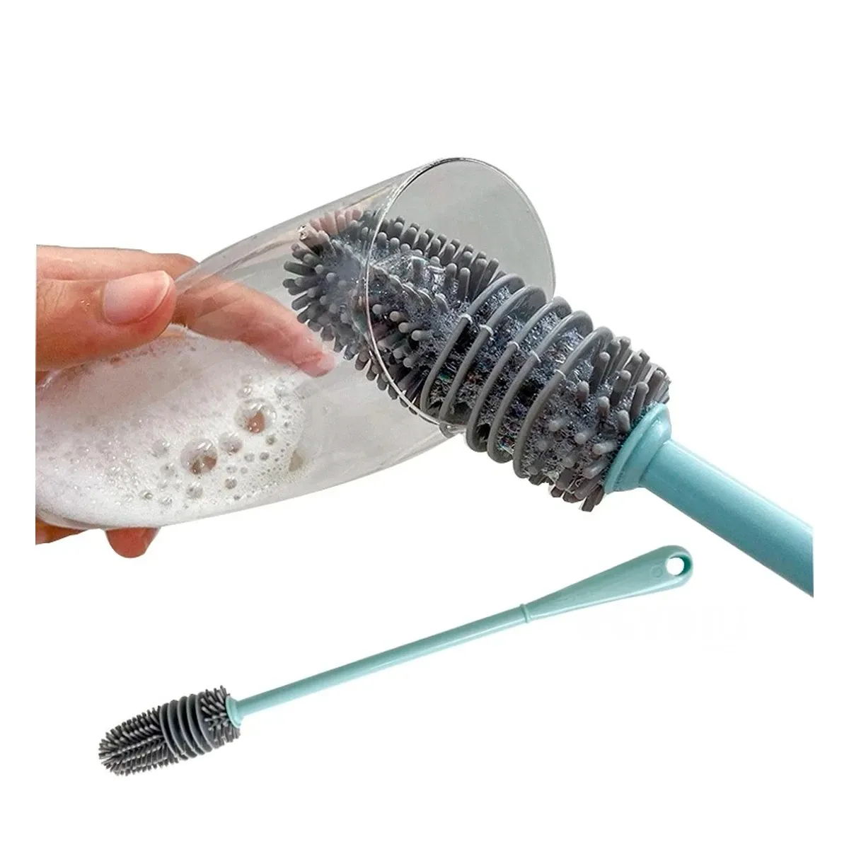 GENERICO - Cepillo Resistente para Vasos Celeste Y+Papel de Regalo