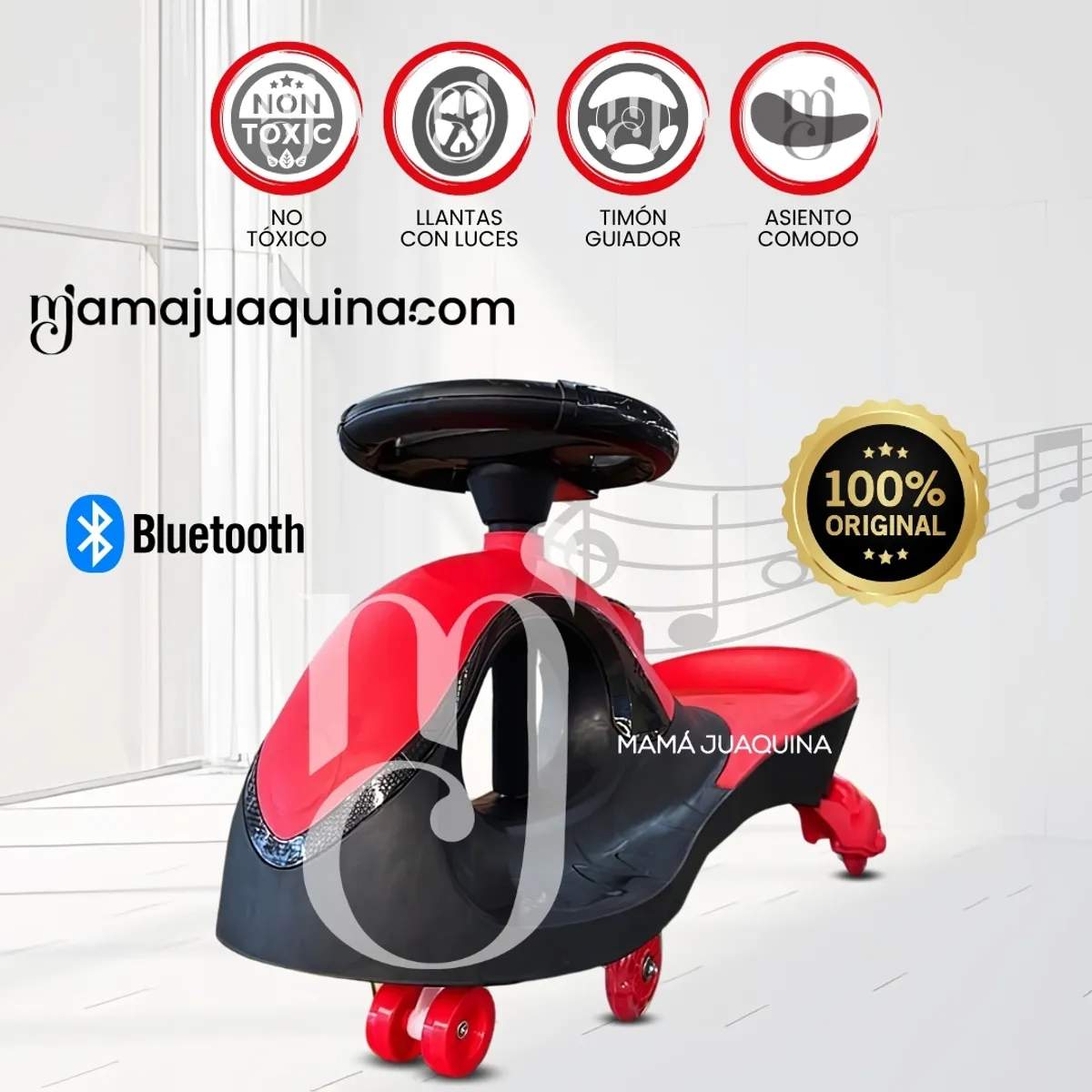 BABY - Correpasillo Twist Car con Luces «MOORE II» Red