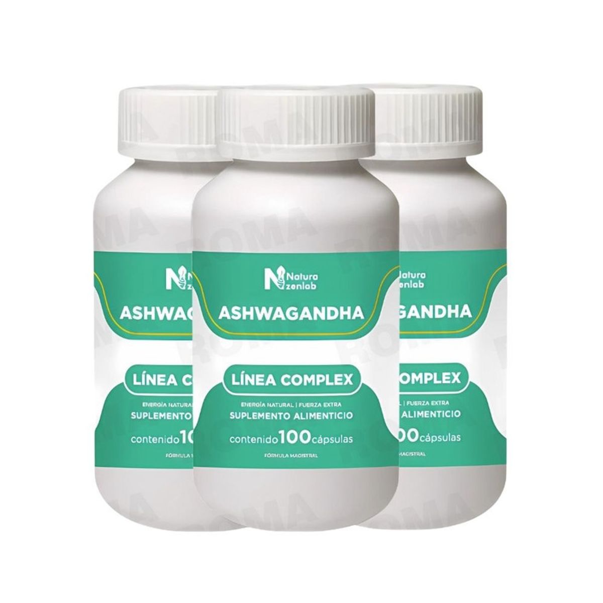 GENERICO - PACK 3 ASHWAGANDHA COMPLEX 900MG NATURA ZENLAB