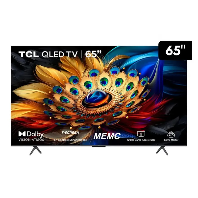 TCL - Televisor TCL 65pulgadas 65C655 QLED Google TV 4K Ultra HD