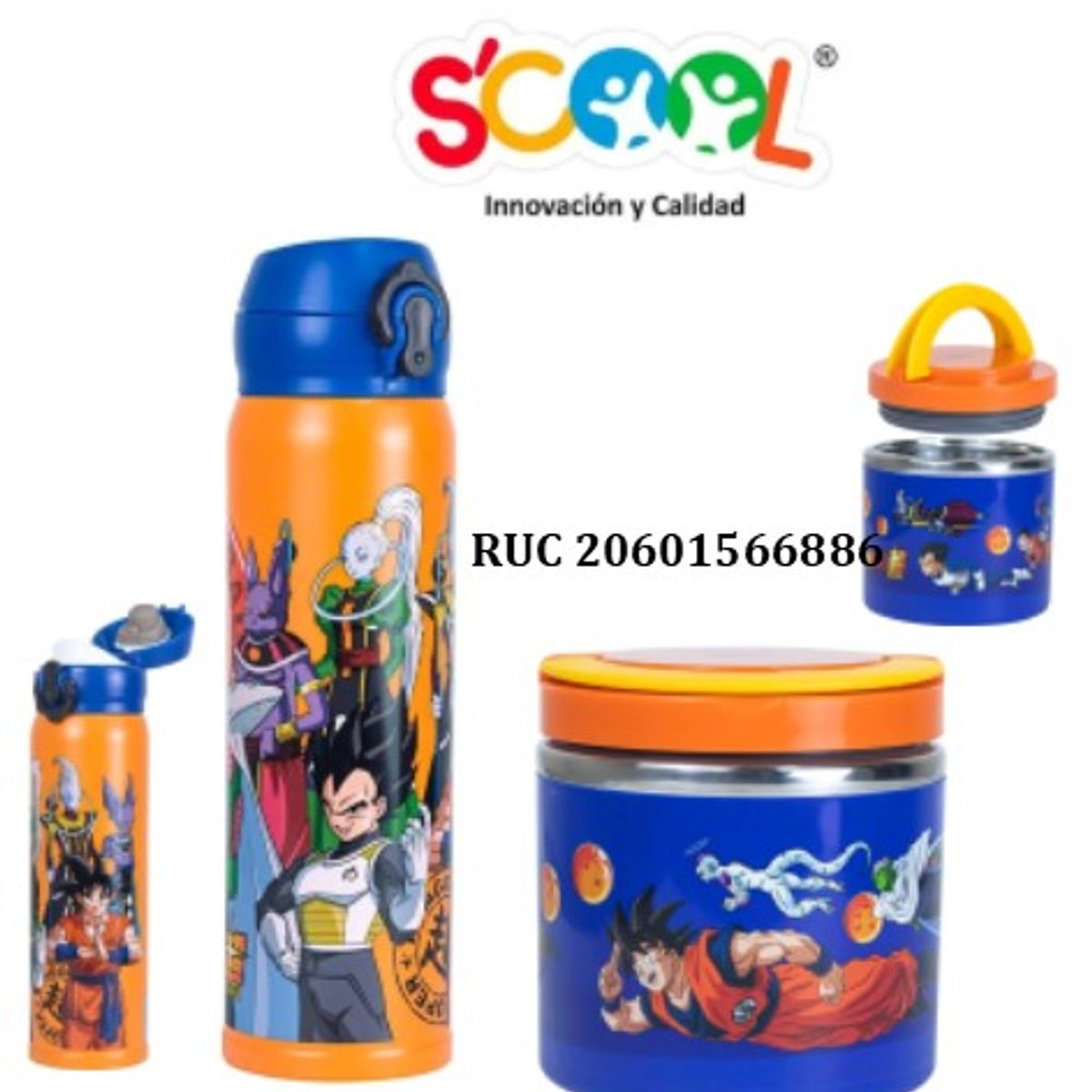 SCOOL - SET MENAJE X2 SCOOL DRAGON BALL