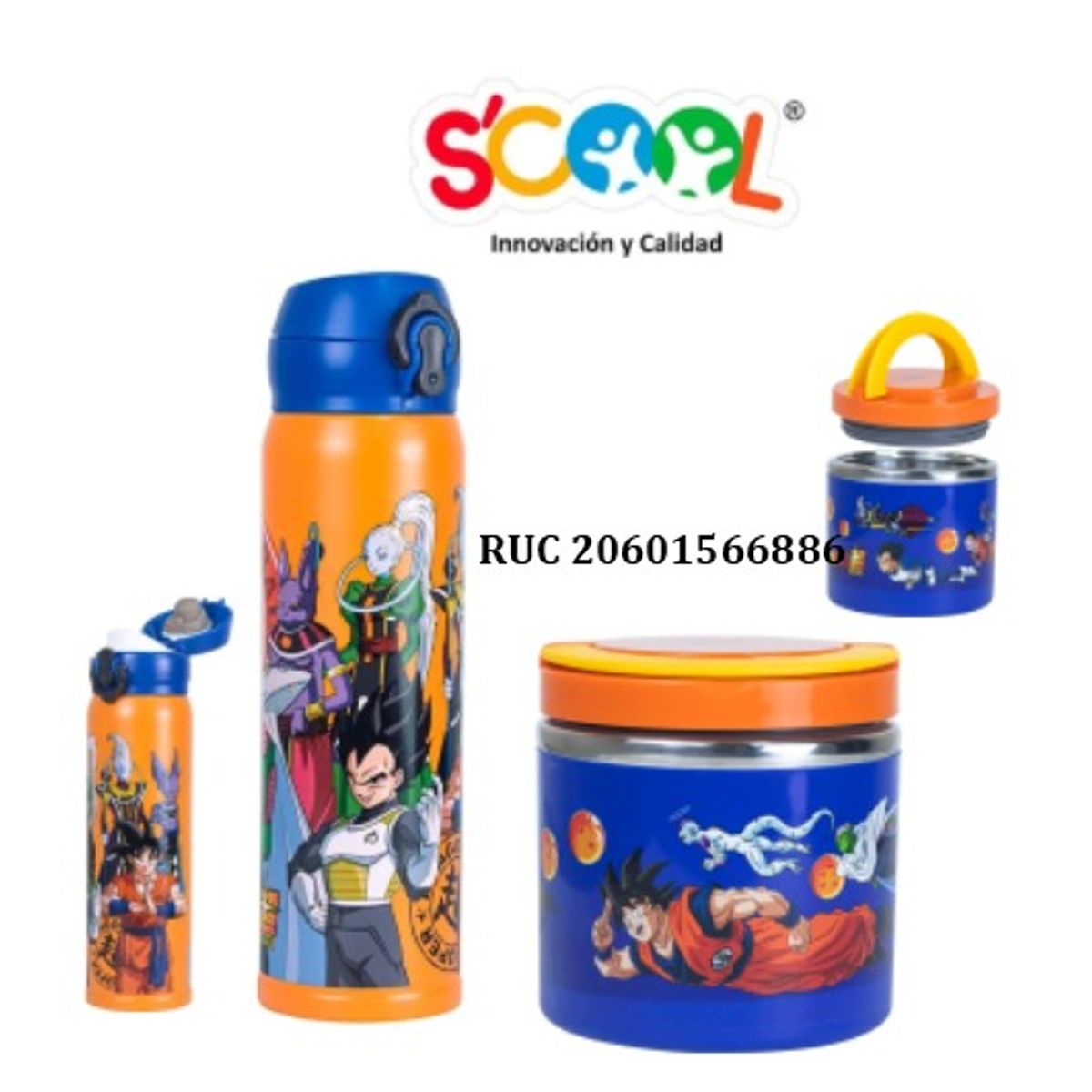 SCOOL - SET MENAJE X2 SCOOL DRAGON BALL