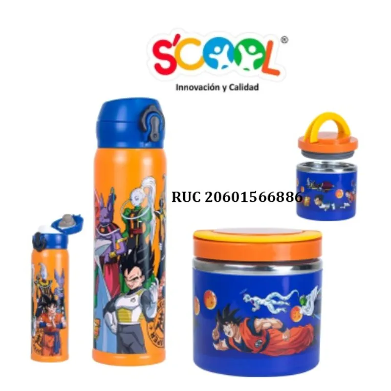 SCOOL - SET MENAJE X2 SCOOL DRAGON BALL