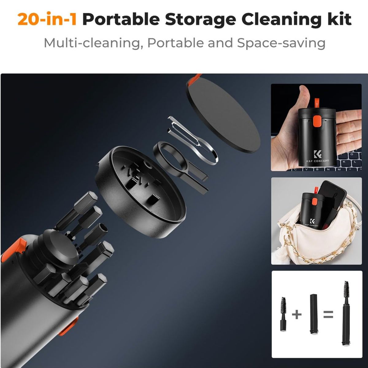 K&F CONCEPT - Kit de Limpieza 20 en 1 K&F Concept Sku.2279