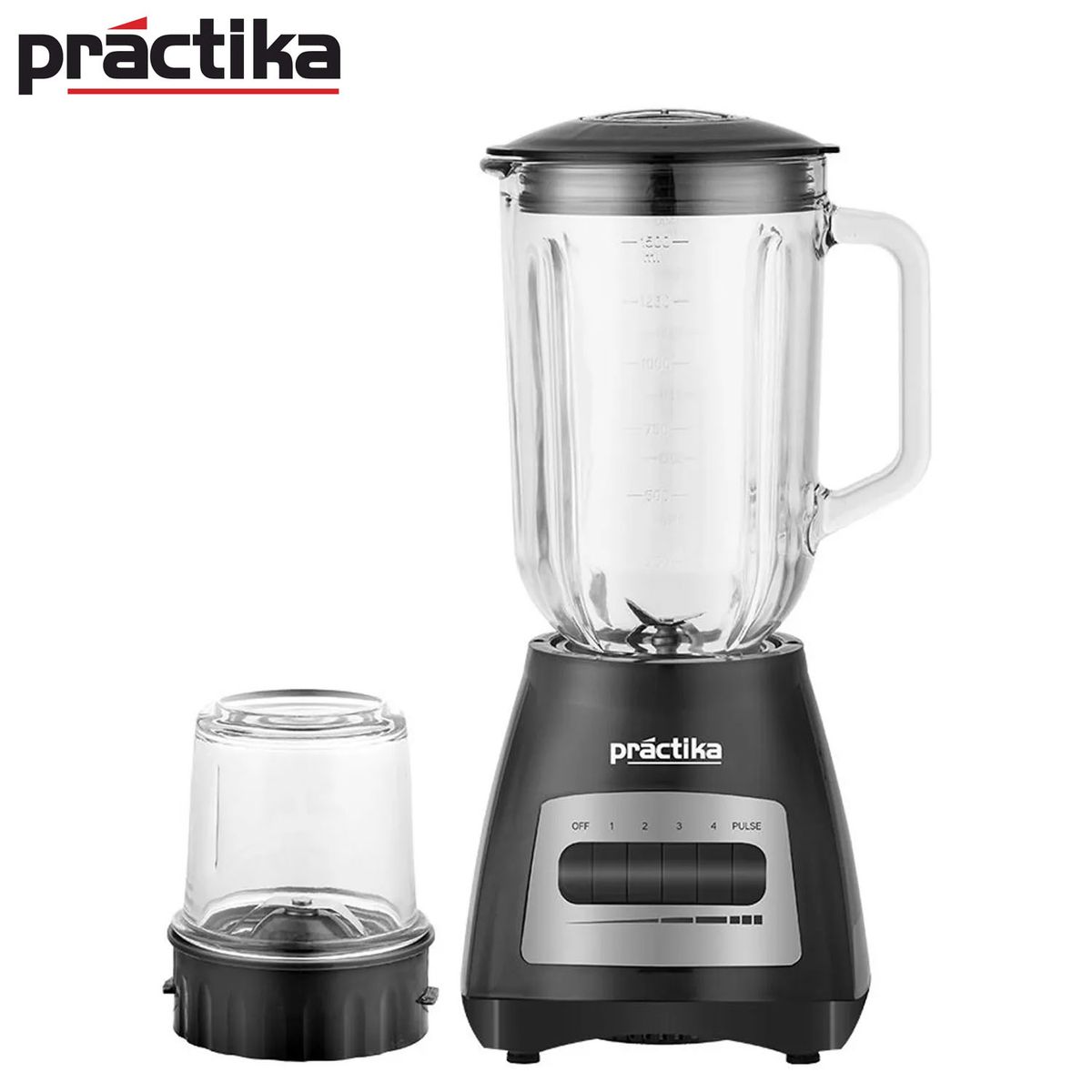 PRACTIKA - Licuadora 1.5L con 4 Velocidades + Pulsador BLW-450 Practika