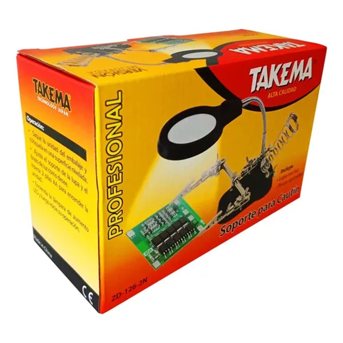 TAKEMA - Soporte Con Lupa Para Circuitos Takema ZD-126-2