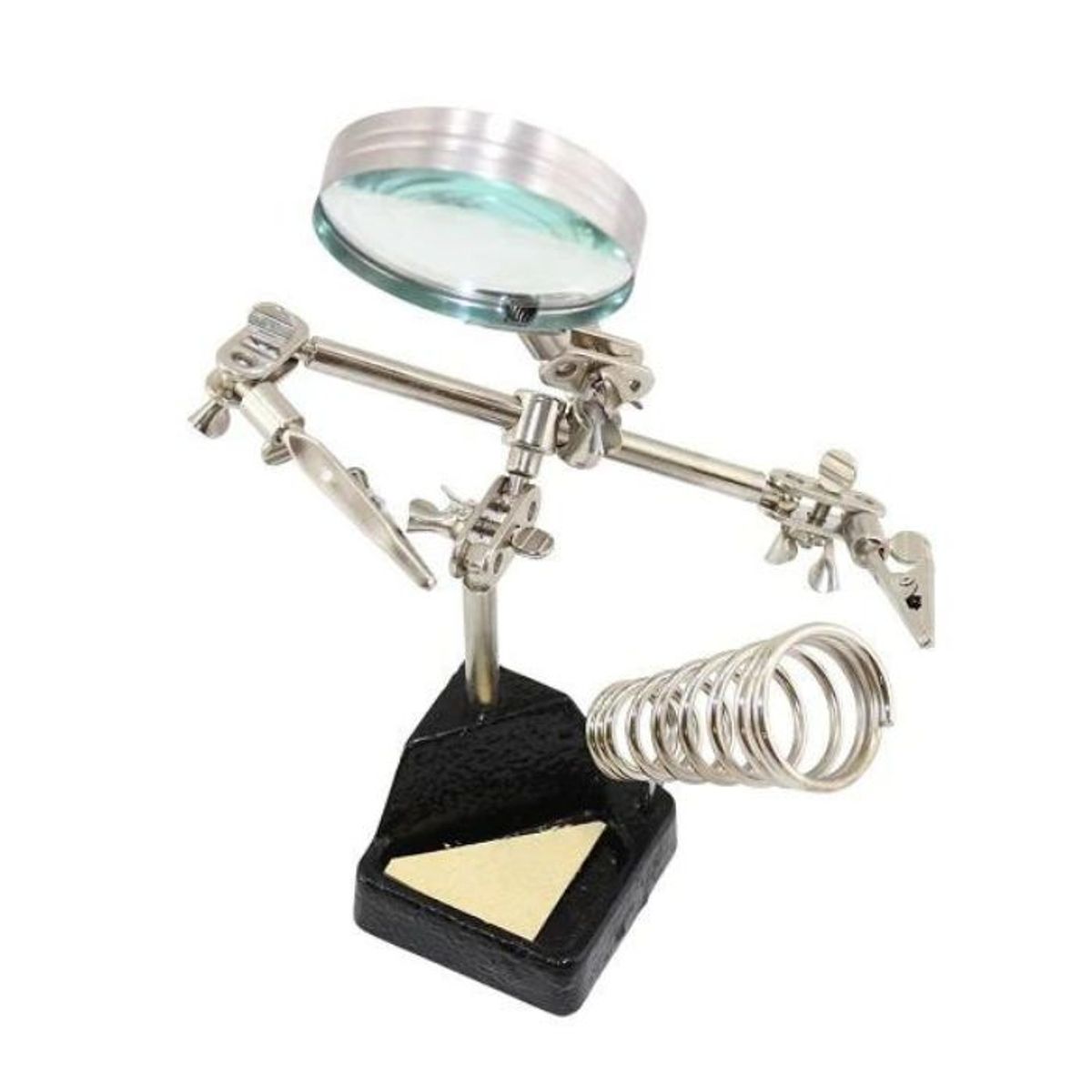 TAKEMA - Porta Soporte Para Cautin + Lupa Y Cocodrilos JM506