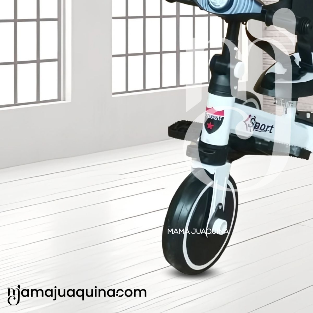 BABY - Triciclo Guiador para Niños «NODIN» de Lujo White