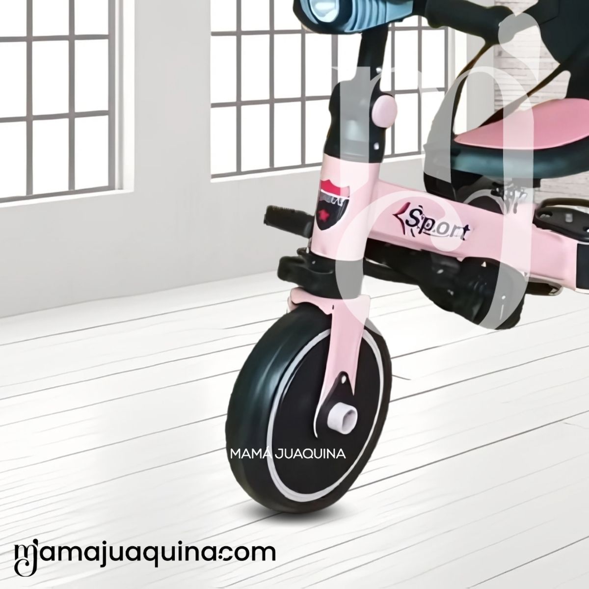 BABY - Triciclo Guiador para Niños «NODIN» de Lujo Pink