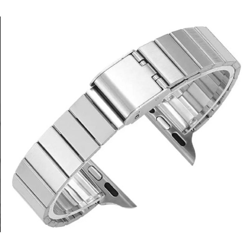 GENERICO - Correa De Acero Slim Apple Watch 44mm - Plata