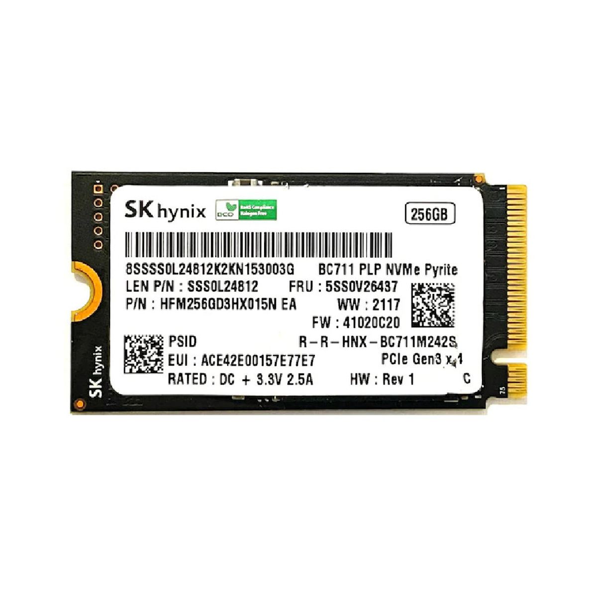 GENERICO - Disco Solido SK Hynix 256GB M2 PCI-e NVMe - OPEN BOX