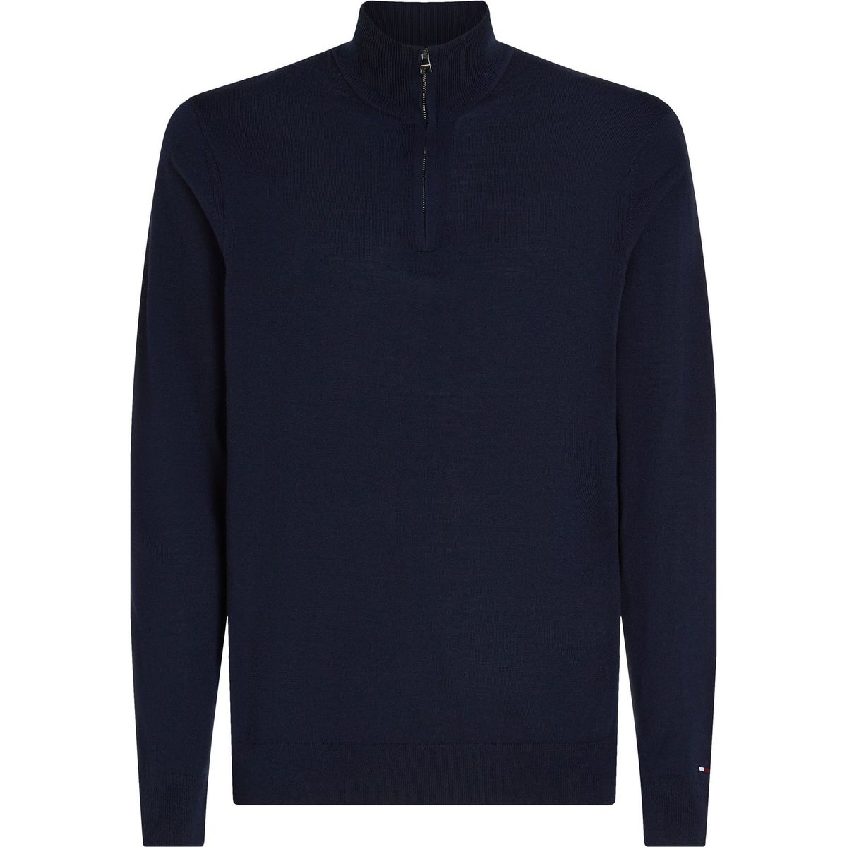 TOMMY HILFIGER - SWEATER DC FINE GAUGE MERINO ZIP MOCK