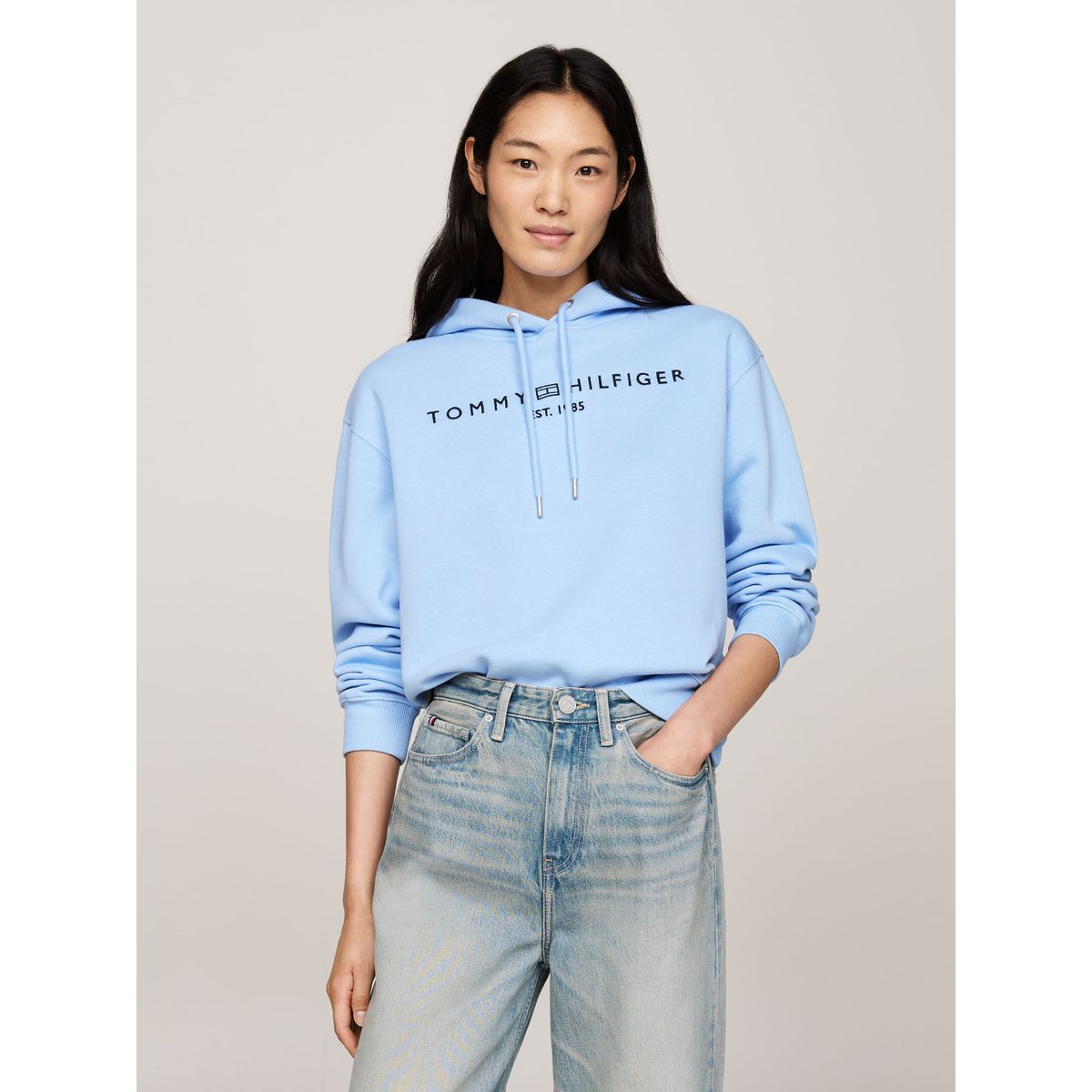 TOMMY HILFIGER - SWEATSHIRT MDRN REG CORP LOGO HOODIE