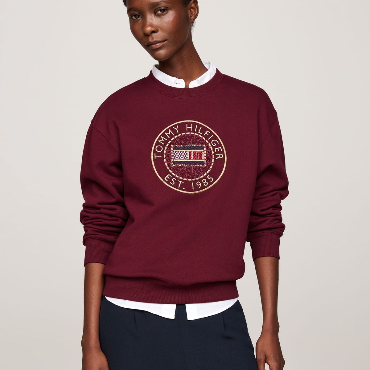 TOMMY HILFIGER - SWEATSHIRT REG NAUTICAL EMB C-NK SWEATSHI