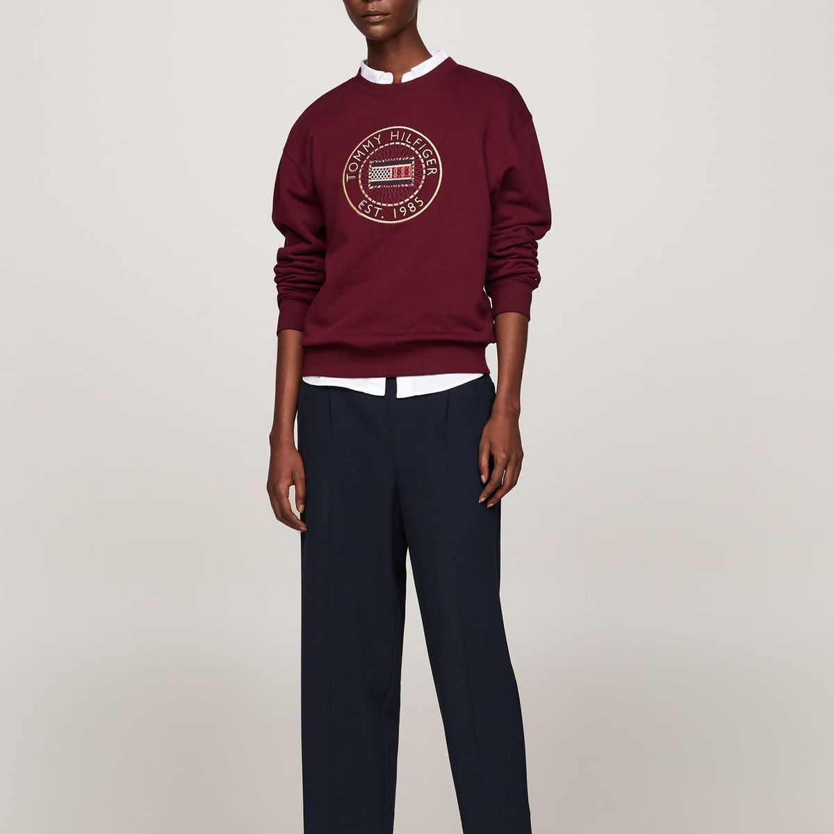 TOMMY HILFIGER - SWEATSHIRT REG NAUTICAL EMB C-NK SWEATSHI