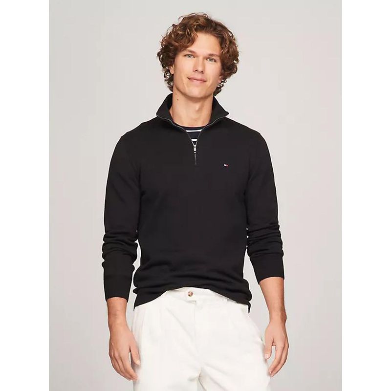 TOMMY HILFIGER - SWEATER M CTN ZIP MOCK