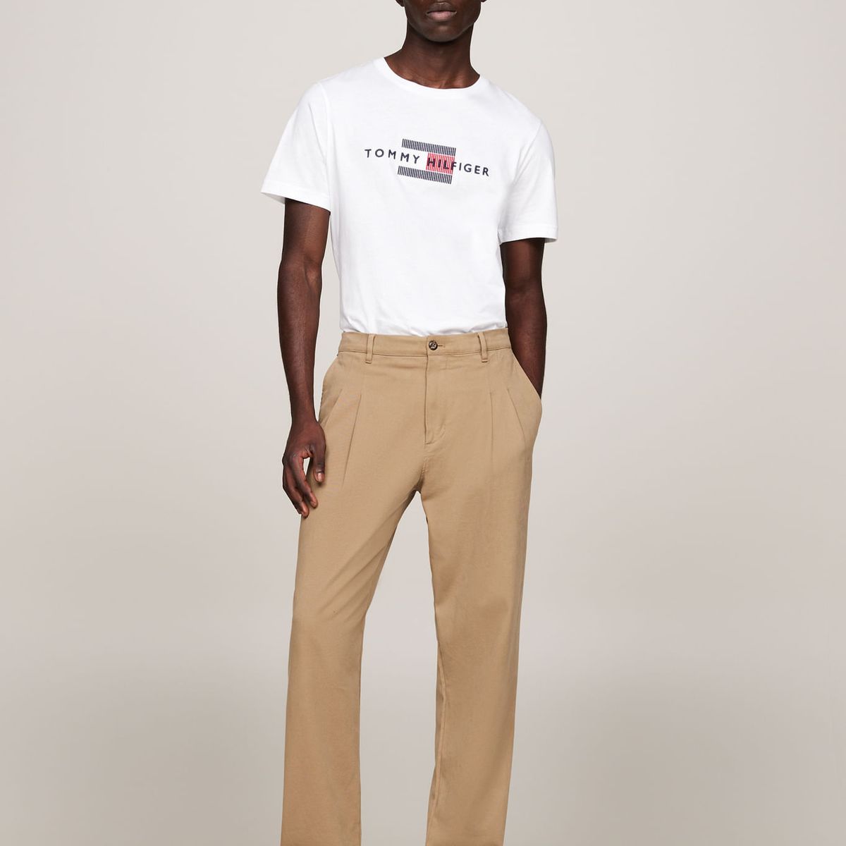 TOMMY HILFIGER - HILFIGER FLAG EMBRO TEE
