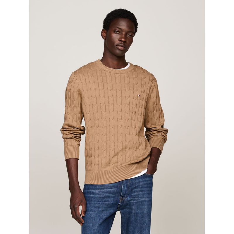 TOMMY HILFIGER - SWEATER CLASSIC COTTON CABLE CREW NECK