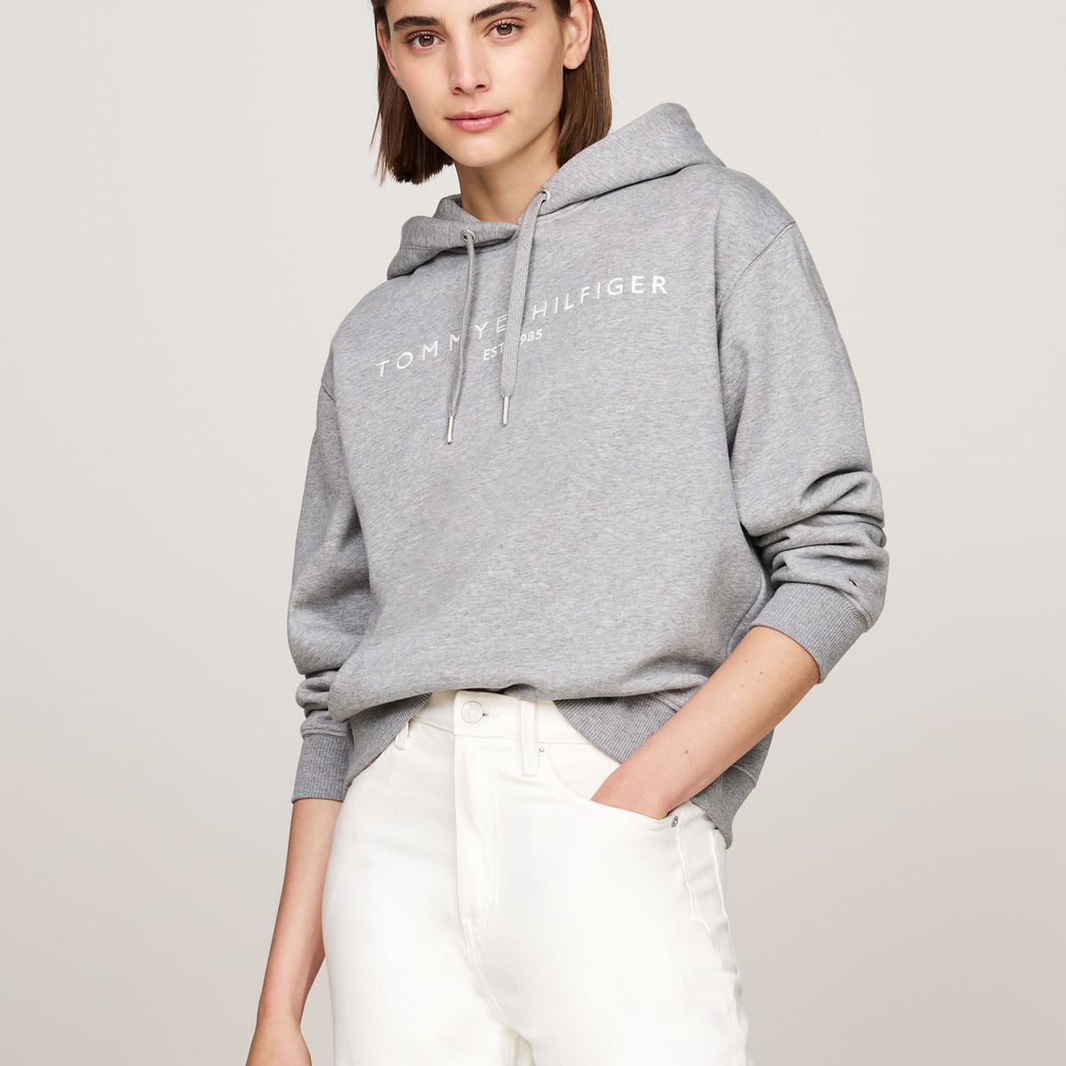 TOMMY HILFIGER - SWEATSHIRT MDRN REG CORP LOGO HOODIE