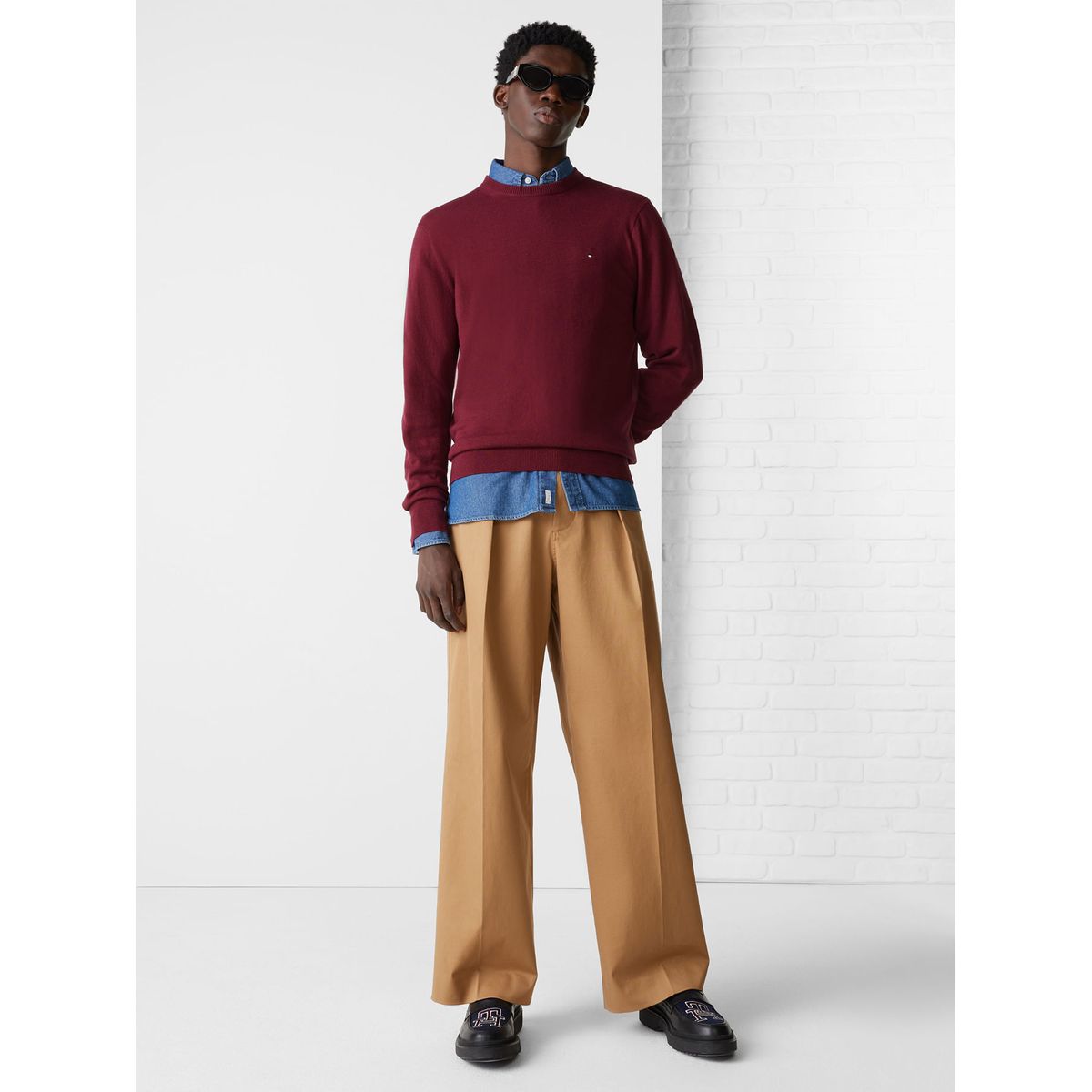 TOMMY HILFIGER - SWEATER PIMA ORG CTN CASHMERE CREW NECK