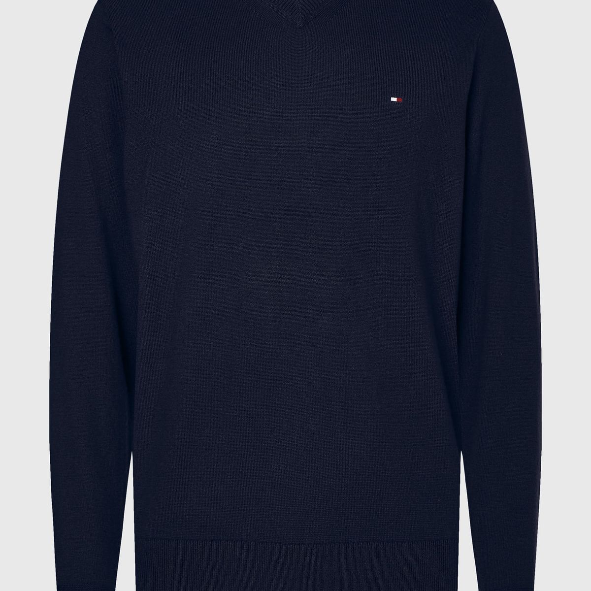 TOMMY HILFIGER - SWEATER PIMA ORG CTN CASHMERE V NECK