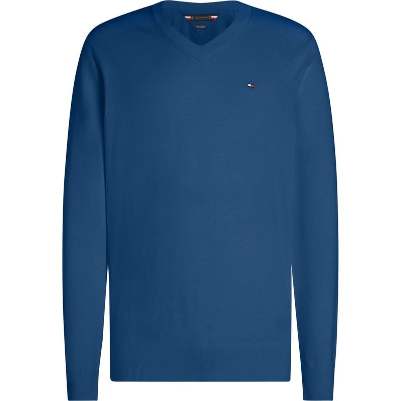TOMMY HILFIGER - SWEATER PIMA ORG CTN CASHMERE V NECK
