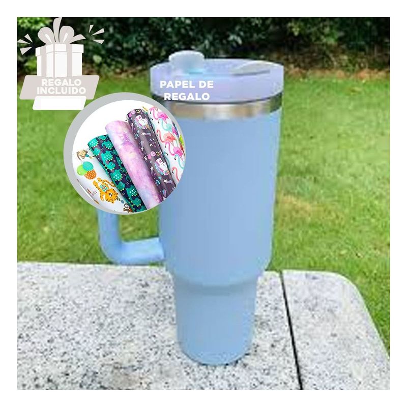 Vaso Termico para Bebidas en Celeste Y+Papel de Regalo Sodimac Perú