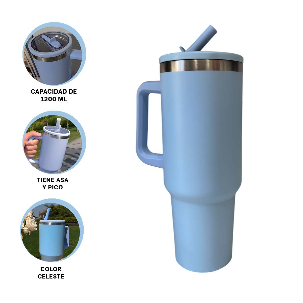 GENERICO - Pack2 Vaso de Preparacion Bebida Celeste Y+Regalo Agendita