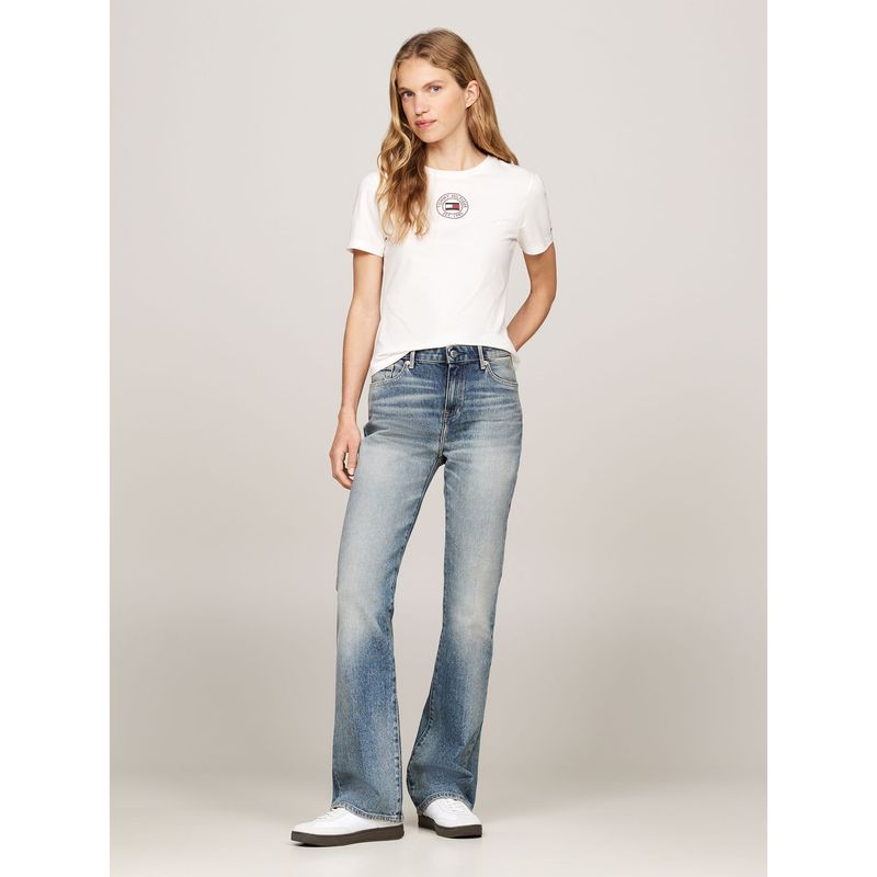 TOMMY HILFIGER - CAMISETA SLIM NAUTICAL GRAPHIC C-NK SS