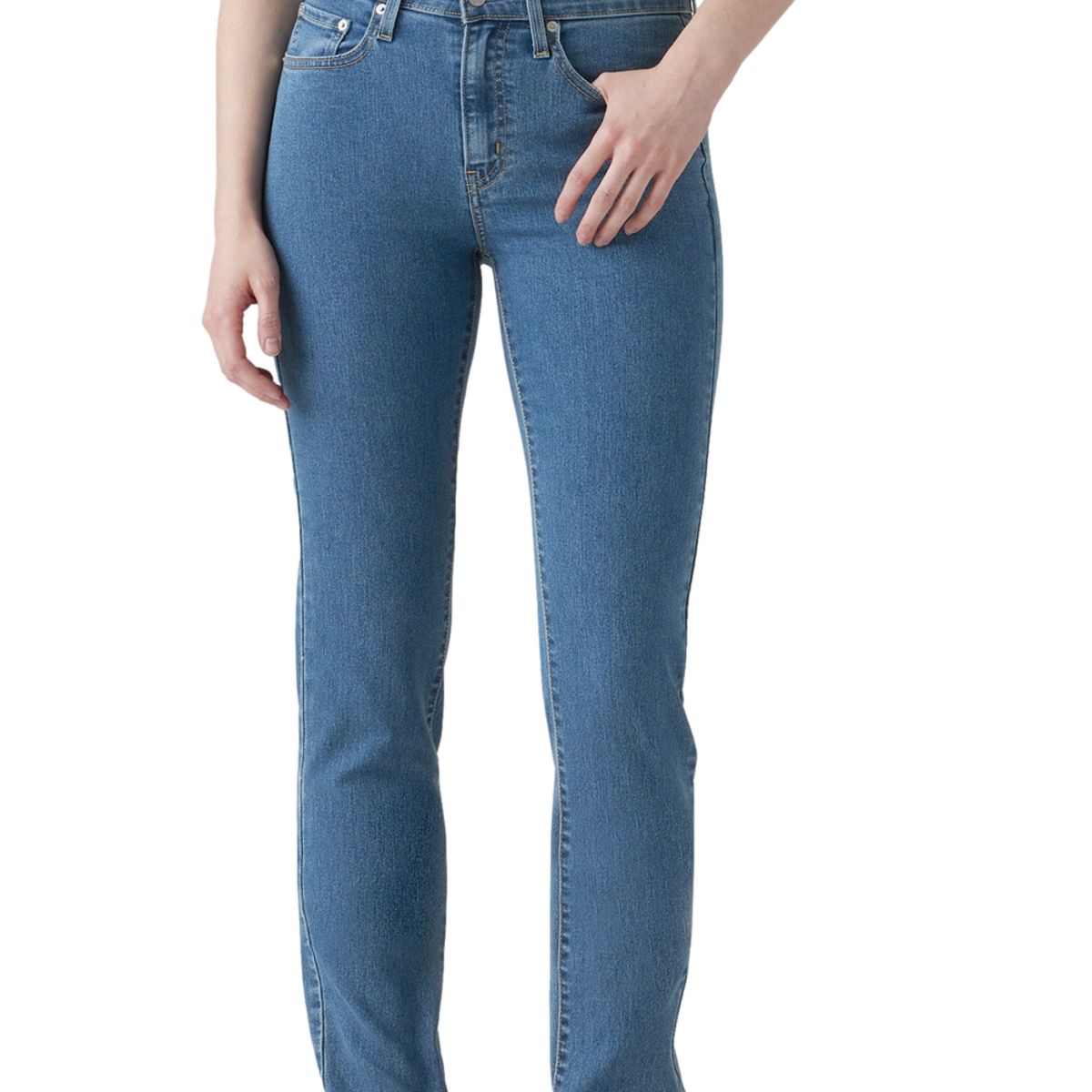 LEVIS - Jeans Mujer 724 High Rise Straight Celeste Levis