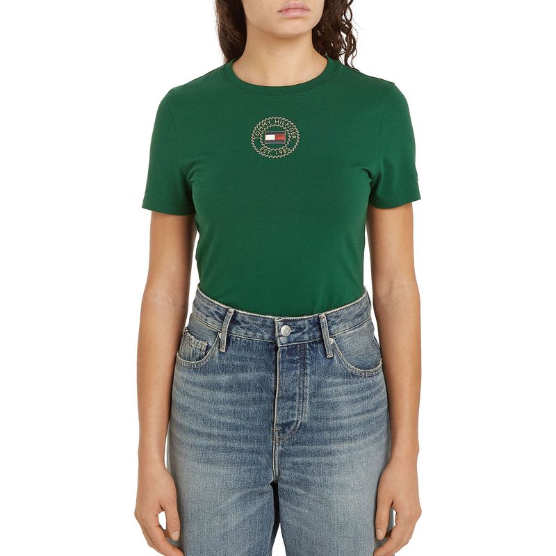 TOMMY HILFIGER - CAMISETA SLIM NAUTICAL GRAPHIC C-NK SS