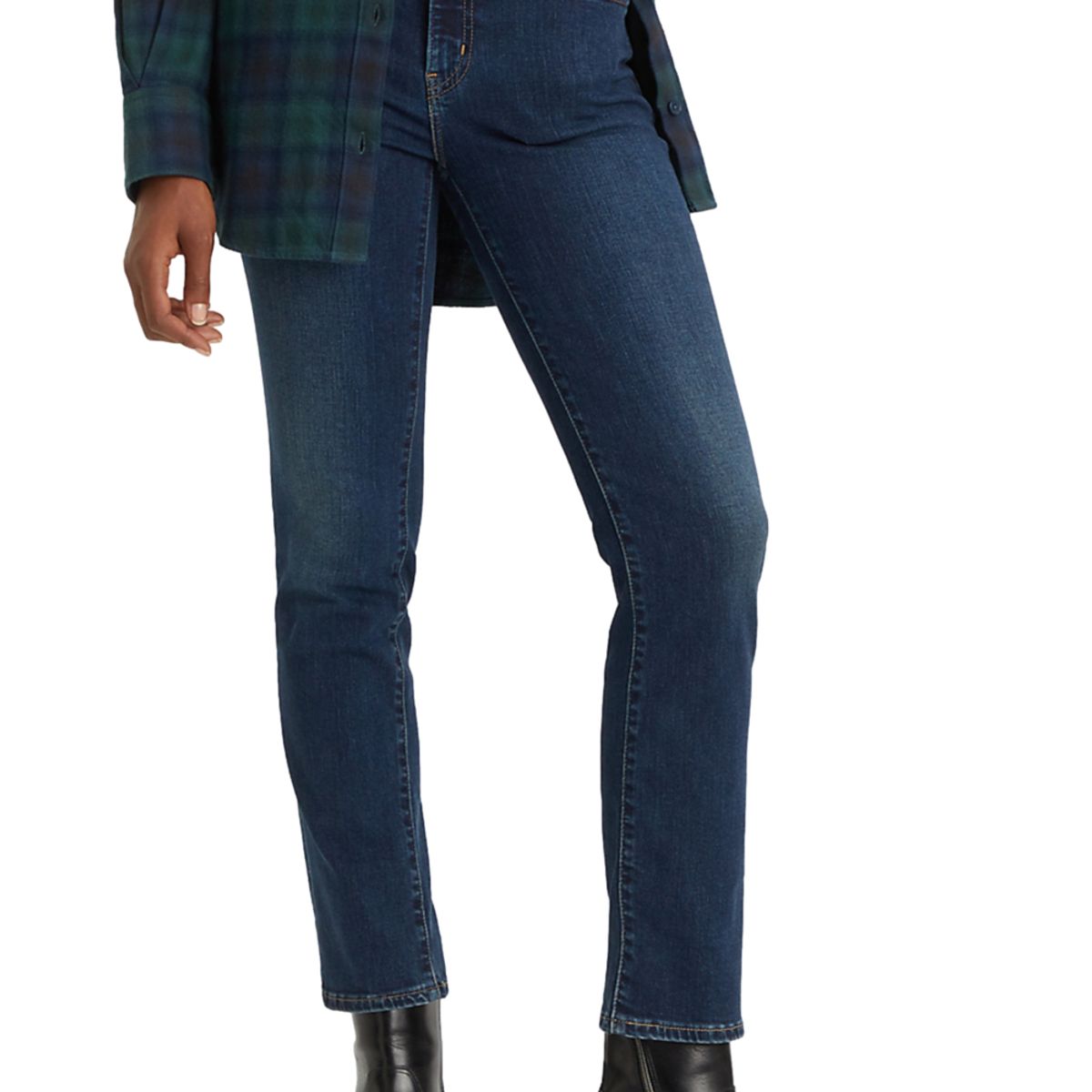 LEVIS - Jeans Mujer 724 High Rise Straight Azul Levis