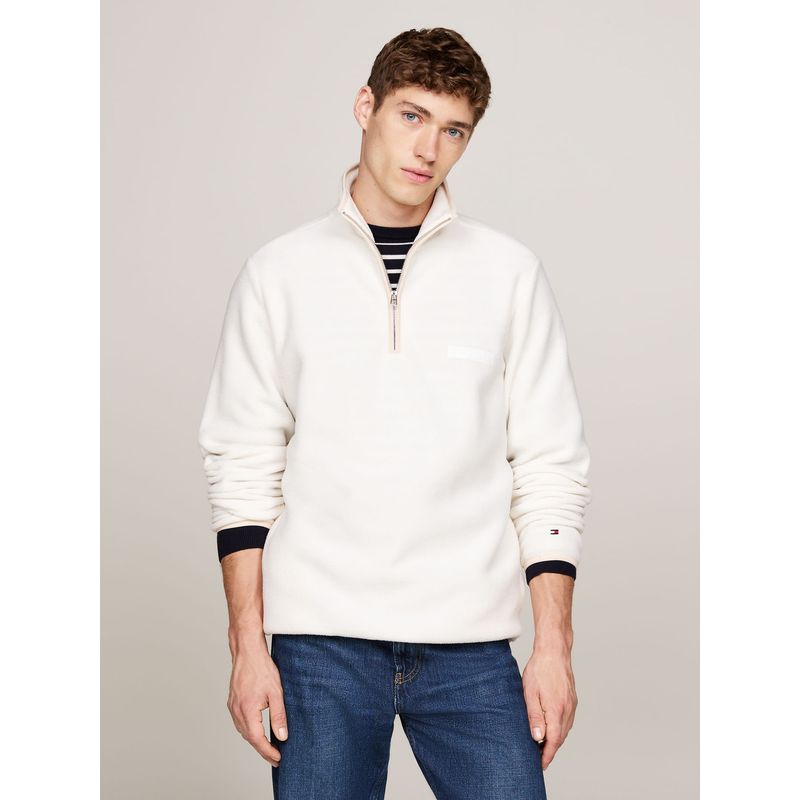 TOMMY HILFIGER - MONOTYPE TEXTURED FLEECE MOCK