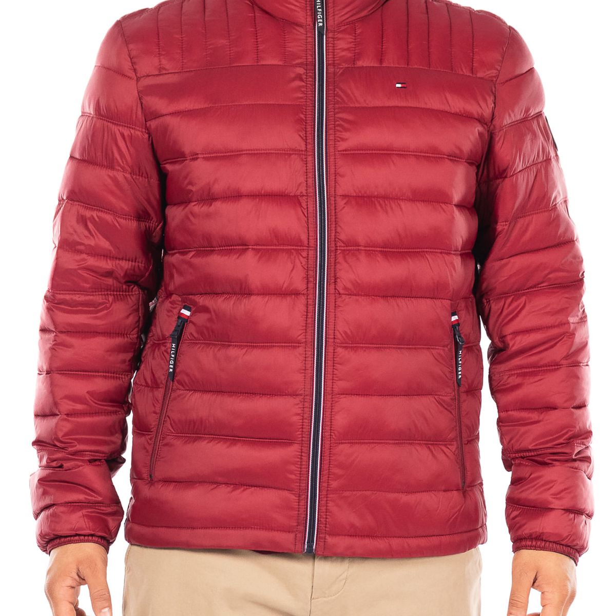 TOMMY HILFIGER - CASACA NYLON POLY FILLED LOGO PACKABL