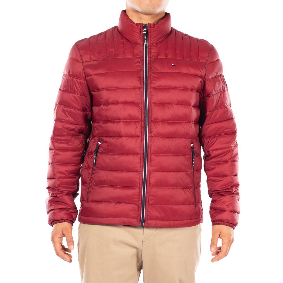 TOMMY HILFIGER - CASACA NYLON POLY FILLED LOGO PACKABL