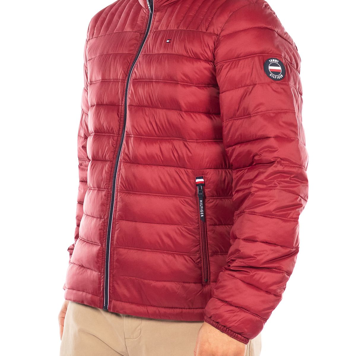 TOMMY HILFIGER - CASACA NYLON POLY FILLED LOGO PACKABL