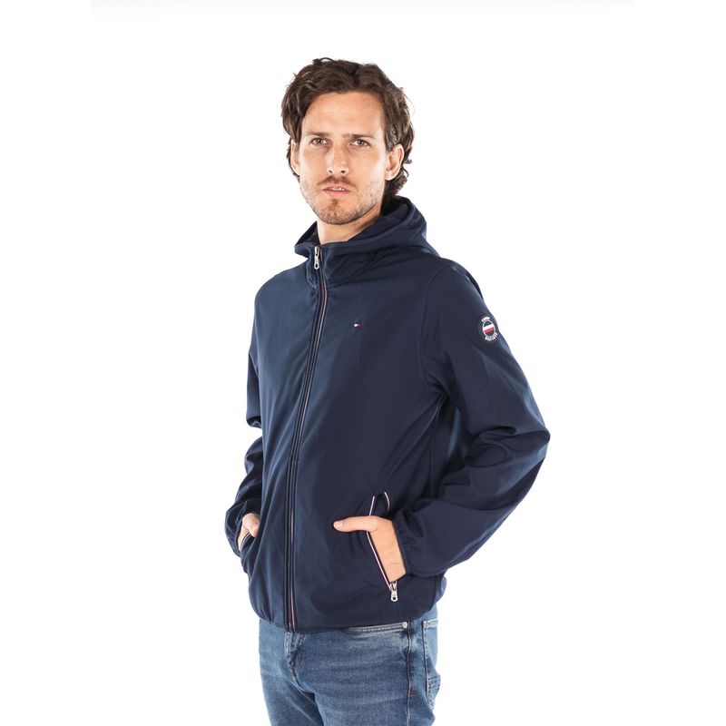 TOMMY HILFIGER - CASACA SOFTSHELL HOODY WITH RUBBER P