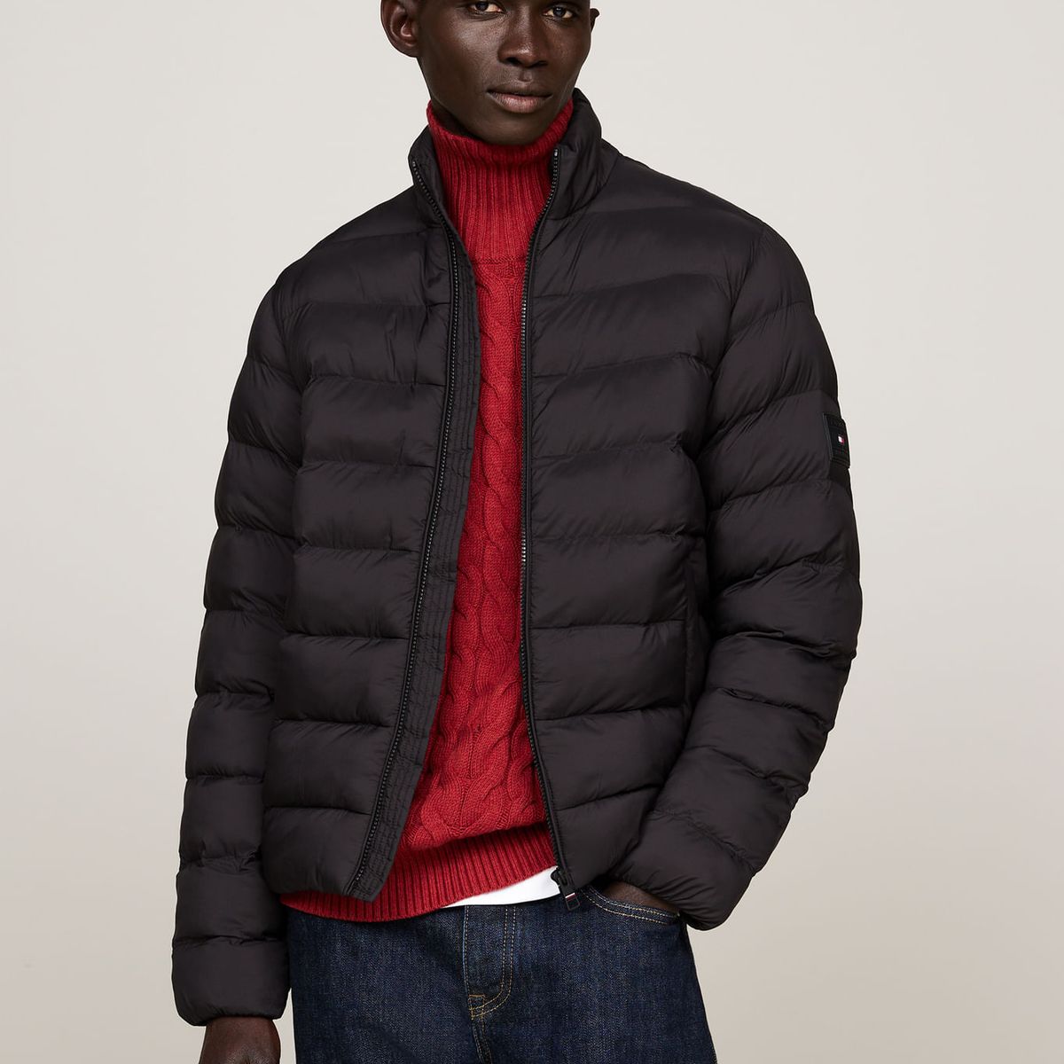 TOMMY HILFIGER - CASACA MID WEIGHT STAND COLLAR JACKET