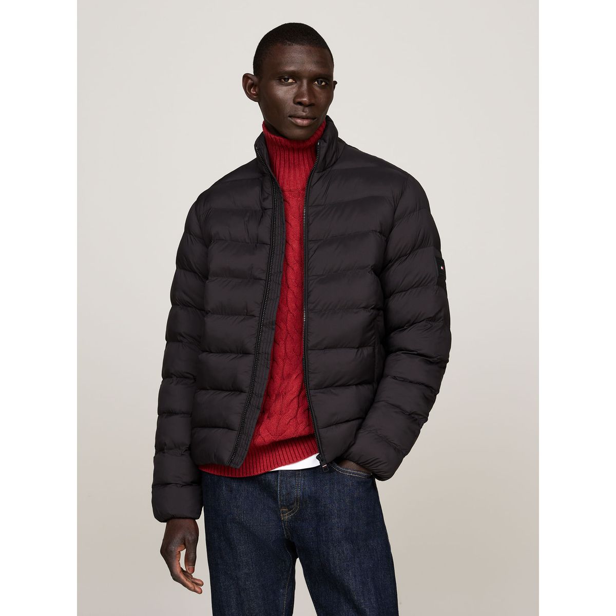 TOMMY HILFIGER - CASACA MID WEIGHT STAND COLLAR JACKET
