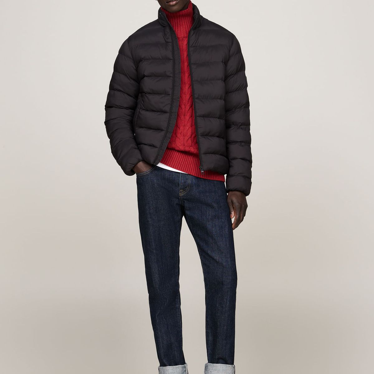 TOMMY HILFIGER - CASACA MID WEIGHT STAND COLLAR JACKET