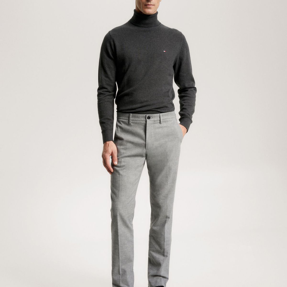 TOMMY HILFIGER - SWEATER PIMA ORG CTN CASHMERE ROLL N