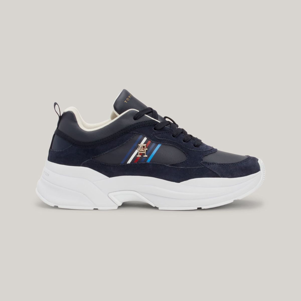 TOMMY HILFIGER - Zapatillas Global Stripe de ante TH