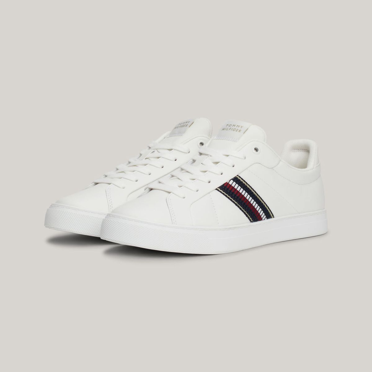 TOMMY HILFIGER - ZAPATILLAS ICON COURT SNEAKERS STRIPES TH