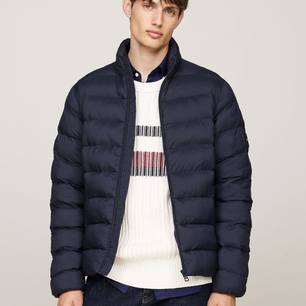 TOMMY HILFIGER - CASACA MID WEIGHT STAND COLLAR JACKET
