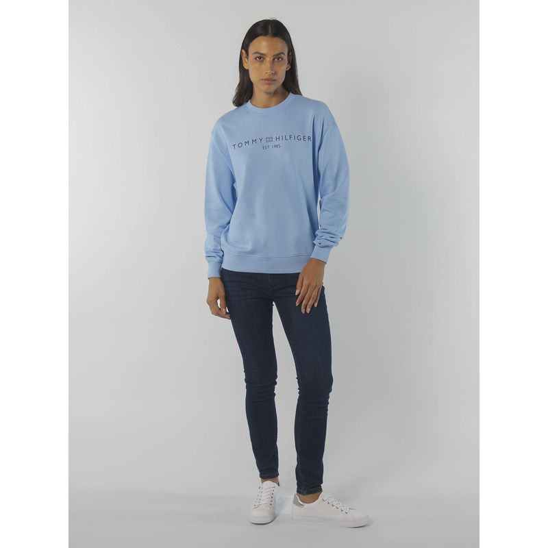 TOMMY HILFIGER - SWEATSHIRT IM MDN REG CORP LOGO C-NK SWTS