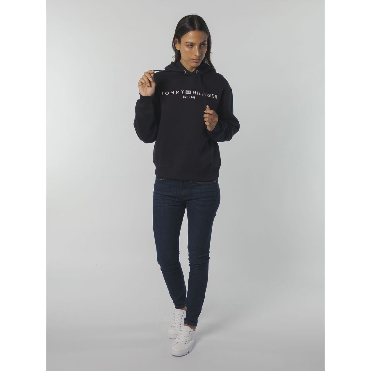 TOMMY HILFIGER - SWEATSHIRT MDRN REG CORP LOGO HOODIE